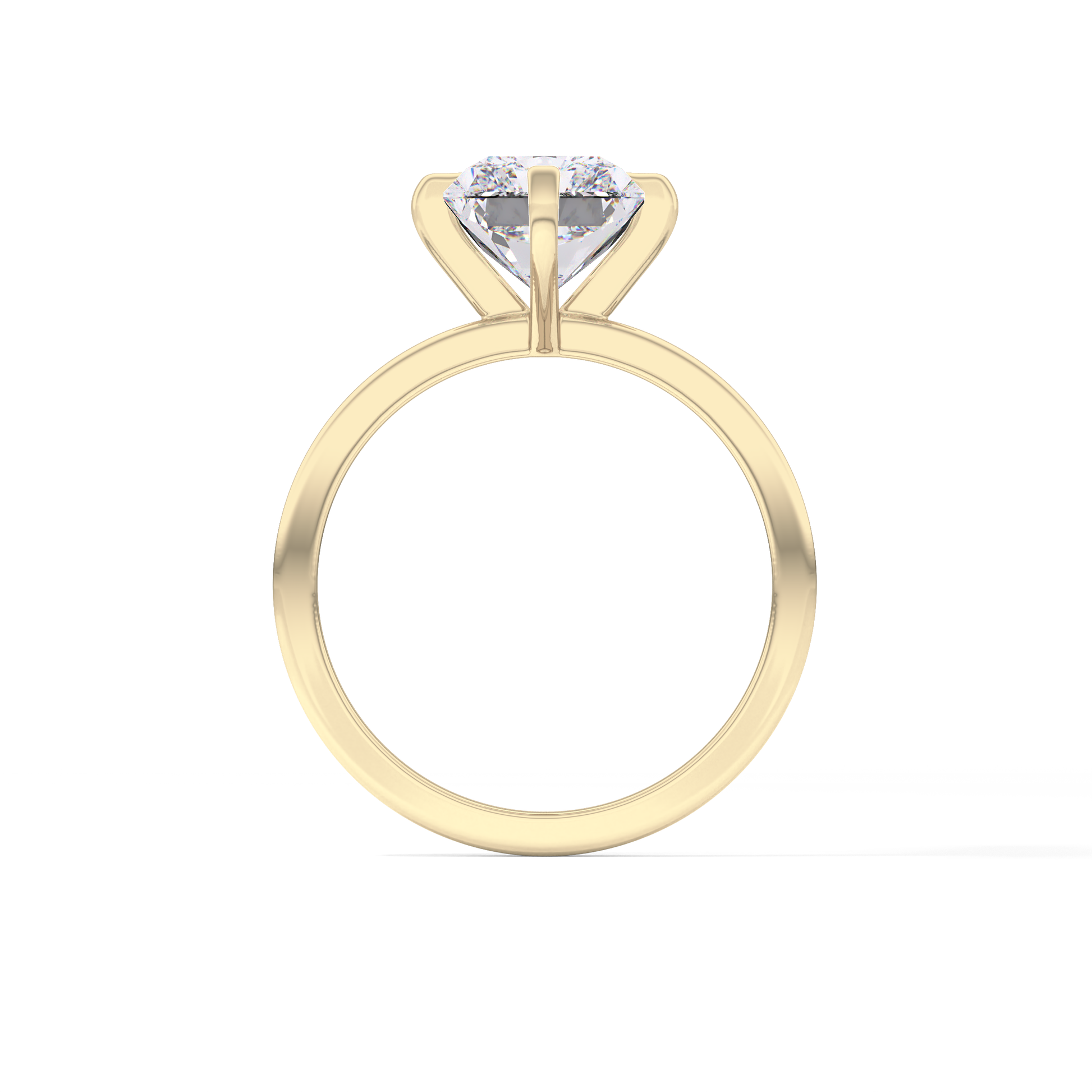 Radiant Solitaire Lab Grown Diamond Engagement Ring