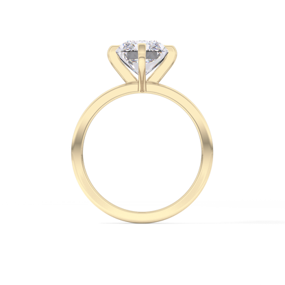 Radiant Solitaire Lab Grown Diamond Engagement Ring
