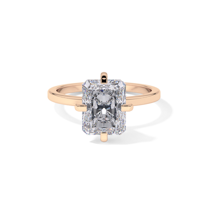 Radiant Solitaire Lab Grown Diamond Engagement Ring