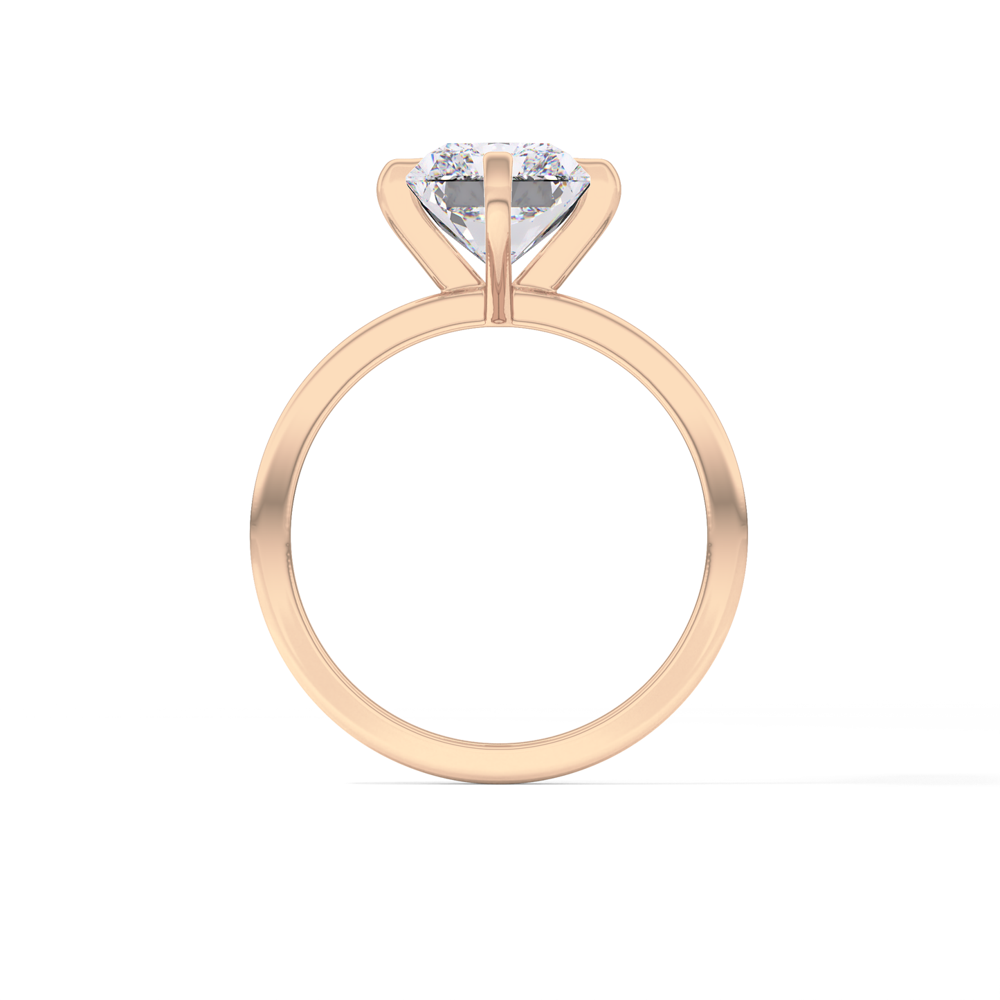 Radiant Solitaire Lab Grown Diamond Engagement Ring