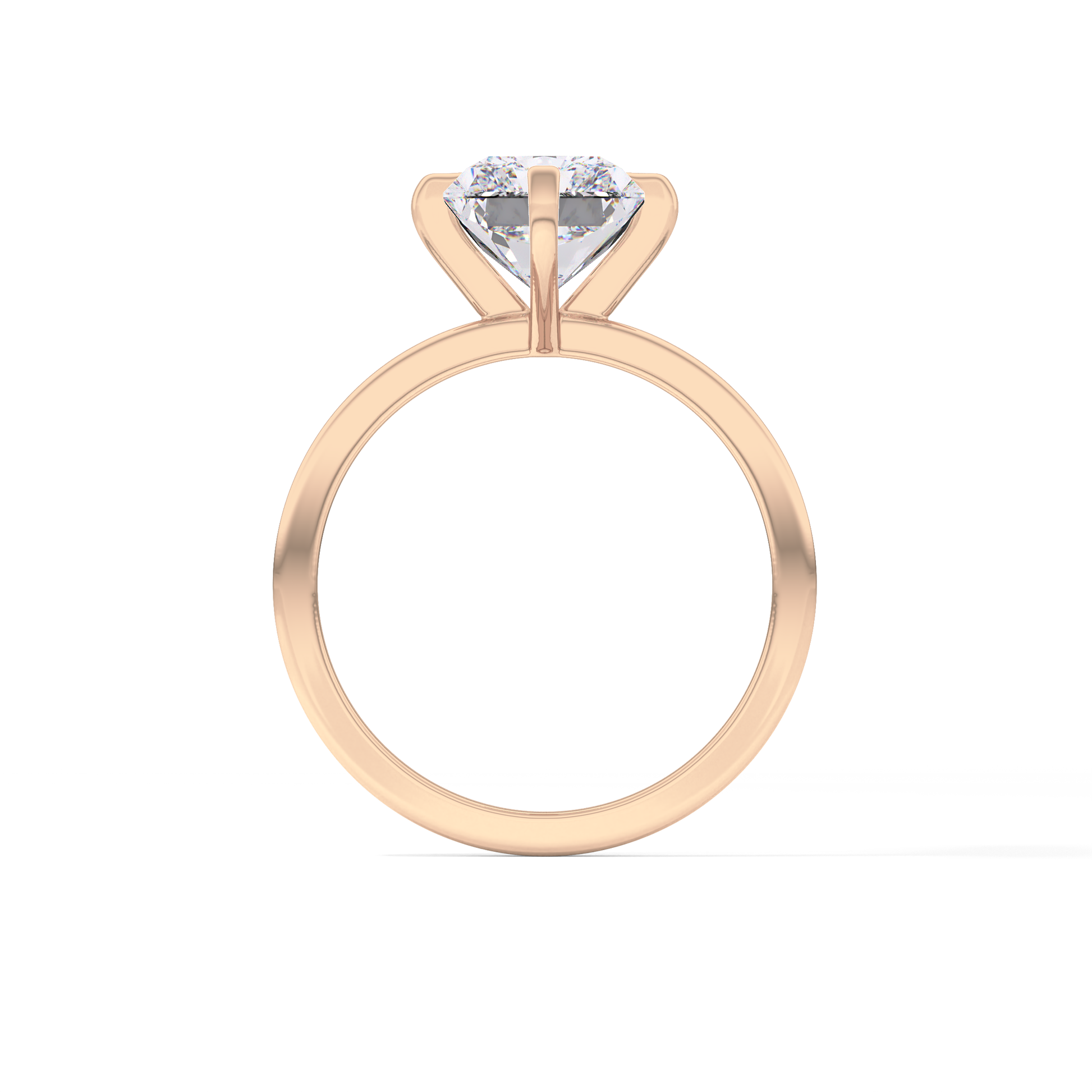 Radiant Solitaire Lab Grown Diamond Engagement Ring