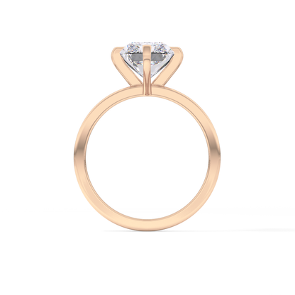 Radiant Solitaire Lab Grown Diamond Engagement Ring
