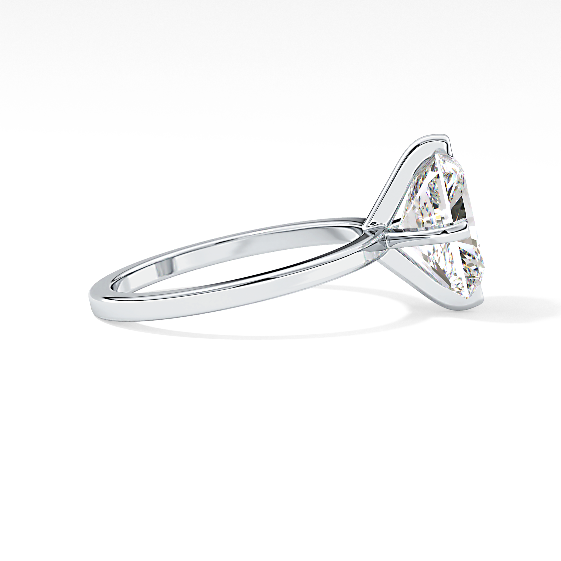 Radiant Solitaire Lab Grown Diamond Engagement Ring