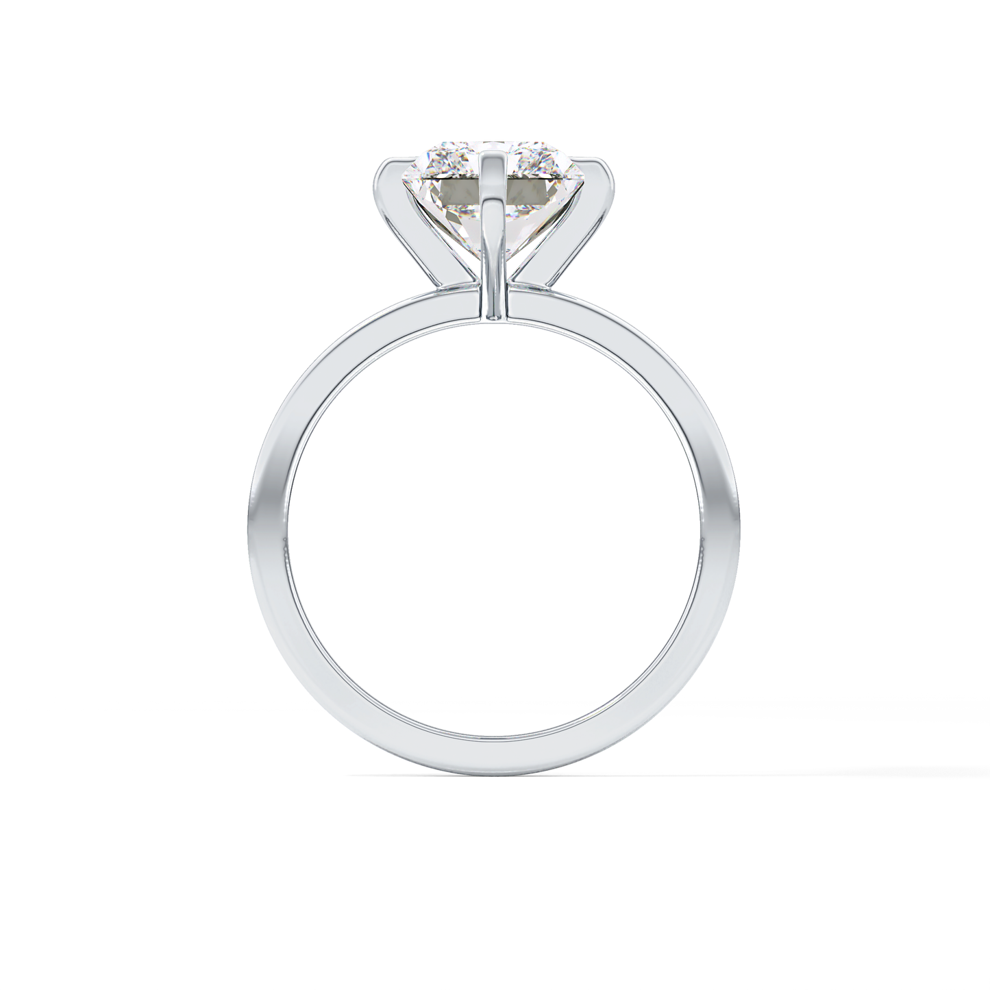 Radiant Solitaire Lab Grown Diamond Engagement Ring