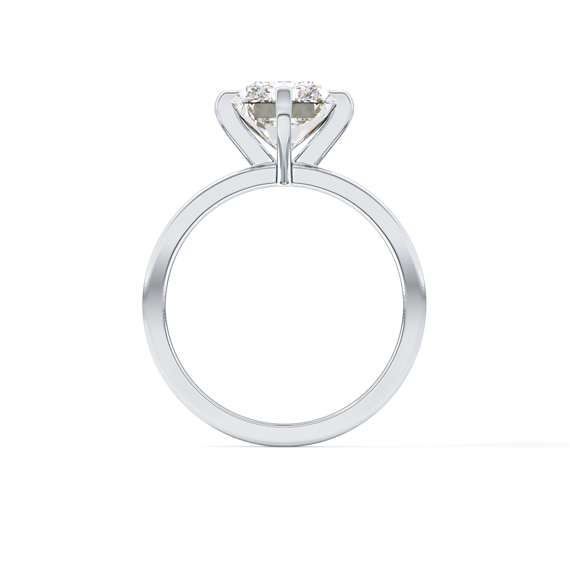 Radiant Solitaire Lab Grown Diamond Engagement Ring