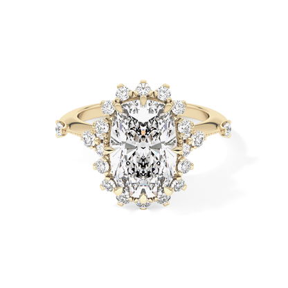 Cushion Halo Lab Grown Diamond Engagement Ring