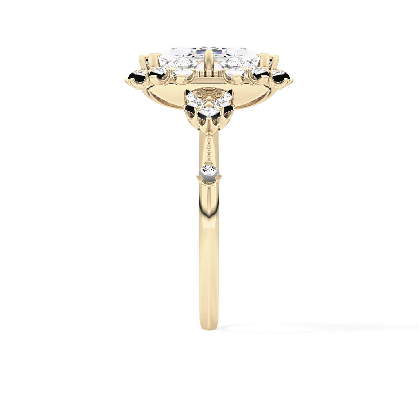 Cushion Halo Lab Grown Diamond Engagement Ring