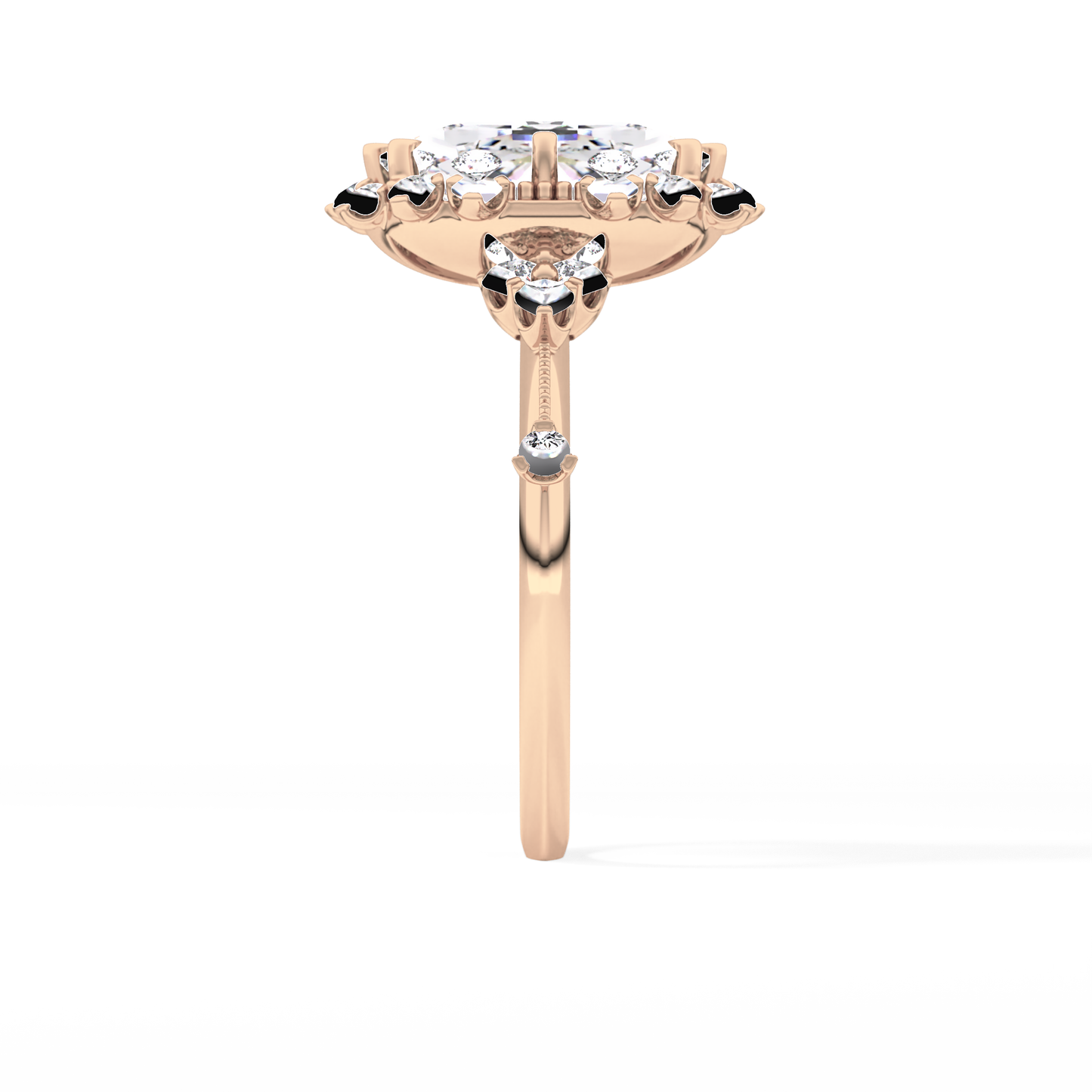 Cushion Halo Lab Grown Diamond Engagement Ring