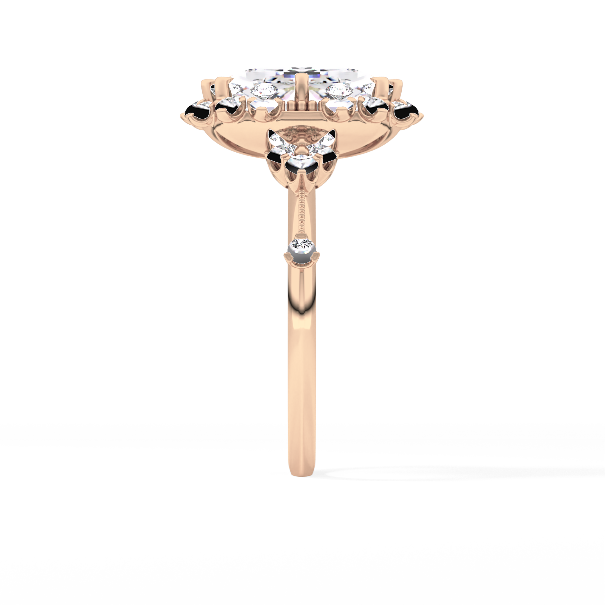 Cushion Halo Lab Grown Diamond Engagement Ring