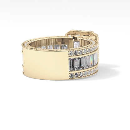 Radiant Halo & Pave Lab Grown Diamond Engagement Ring
