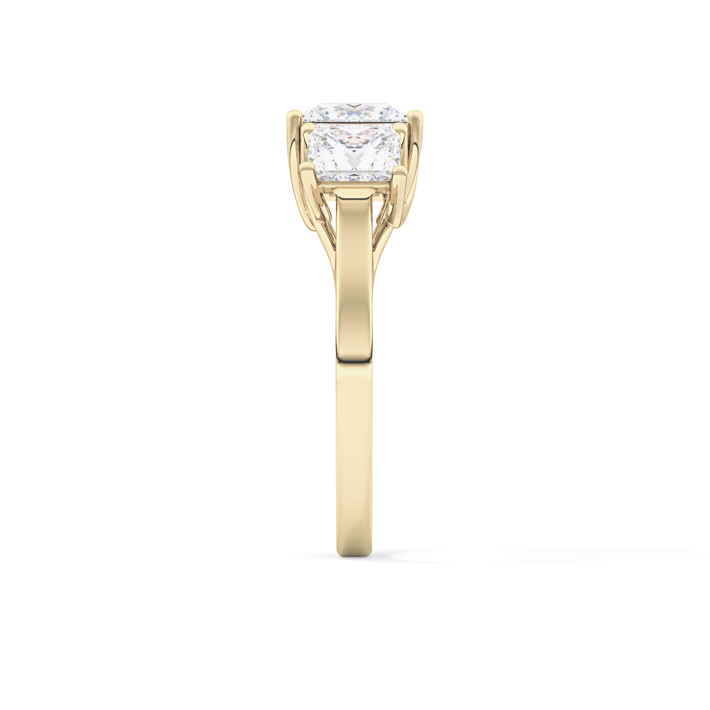Princess Three Stone Lab Grown Diamond Engagement Ring