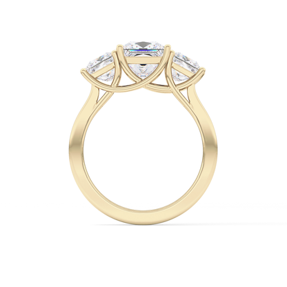 Princess Three Stone Lab Grown Diamond Engagement Ring