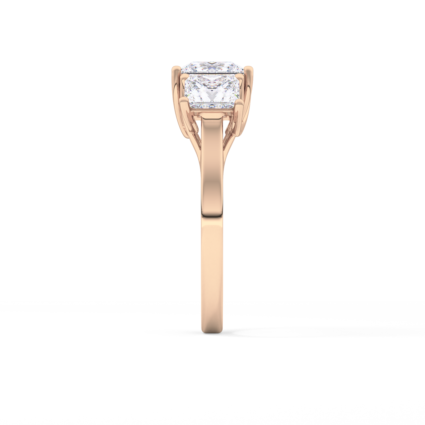 Princess Three Stone Lab Grown Diamond Engagement Ring