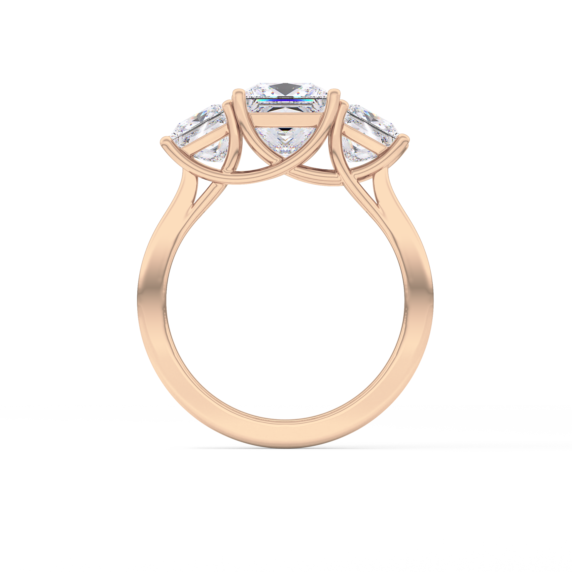 Princess Three Stone Lab Grown Diamond Engagement Ring