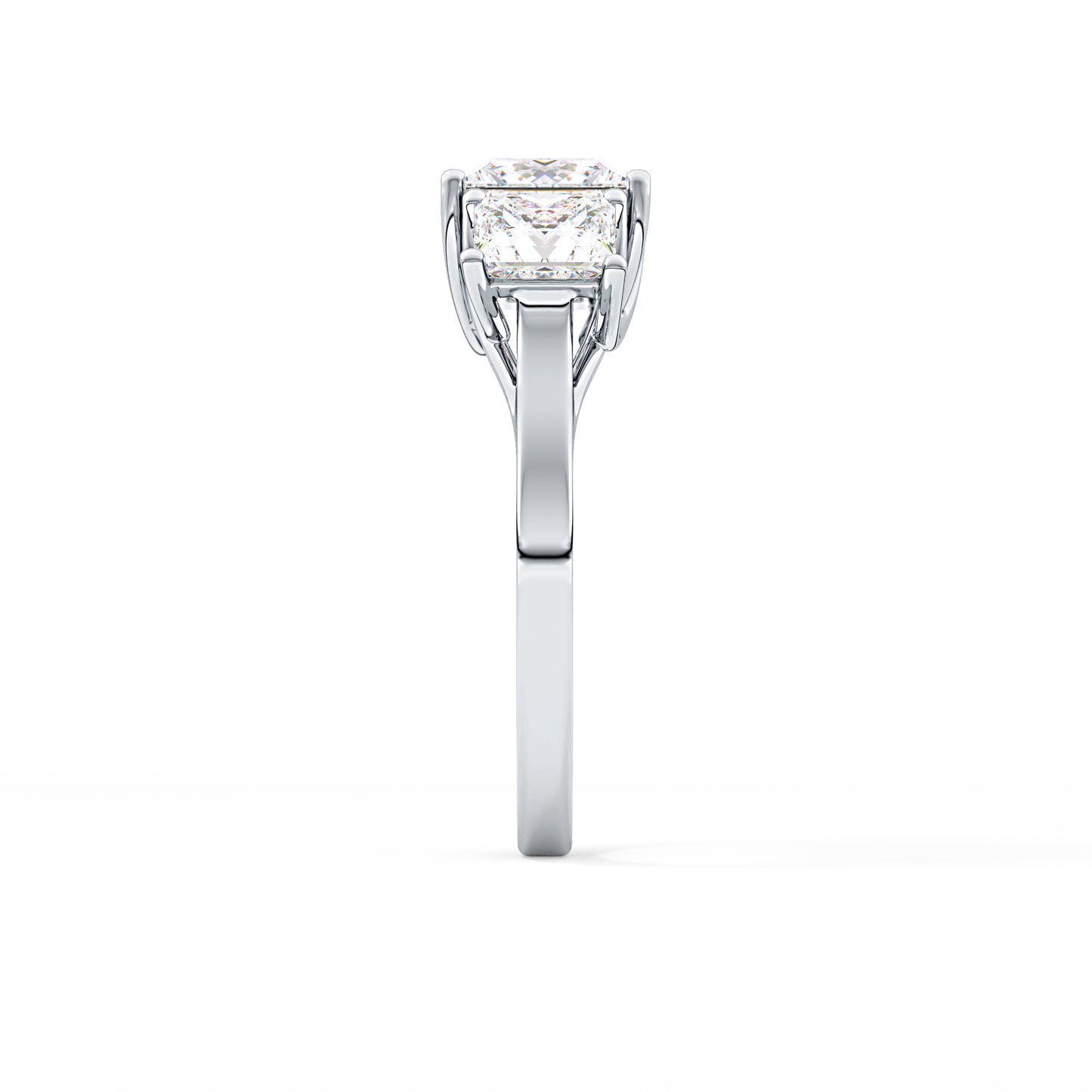 Princess Three Stone Lab Grown Diamond Engagement Ring