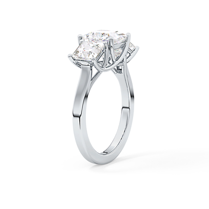 Princess Three Stone Lab Grown Diamond Engagement Ring