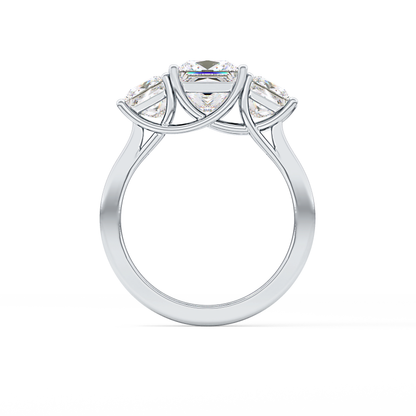 Princess Three Stone Lab Grown Diamond Engagement Ring
