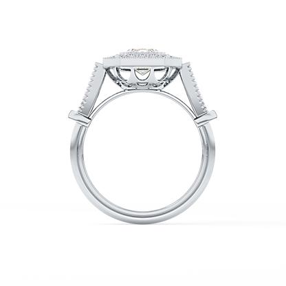 Emerald ClusterLab Grown Diamond Engagement Ring