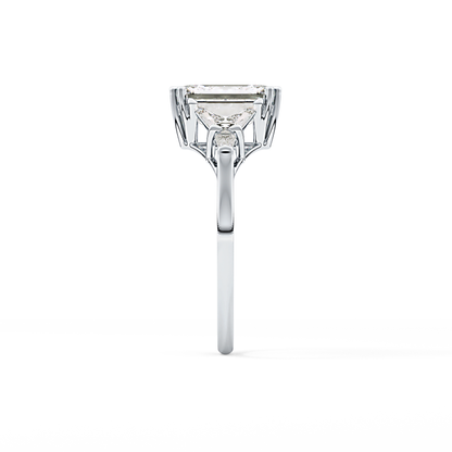 Emerald Cluster Lab Grown Diamond Engagement Ring