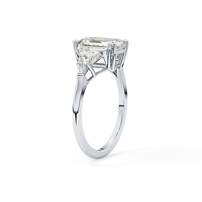 Emerald Cluster Lab Grown Diamond Engagement Ring