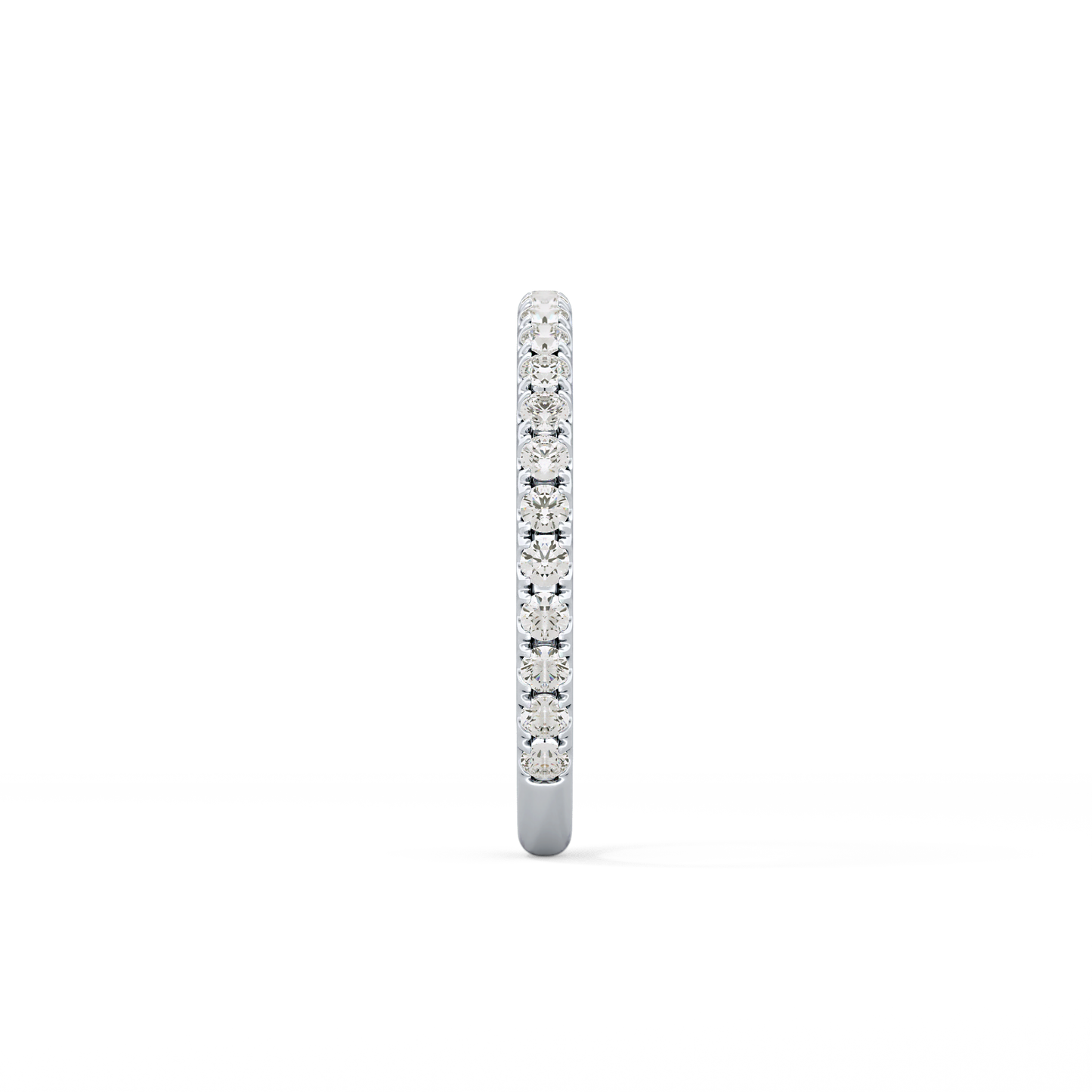 Half Eternity Wedding Band with 0.46 TCW Round Cut Moissanite – Yellow, White, or Rose Gold