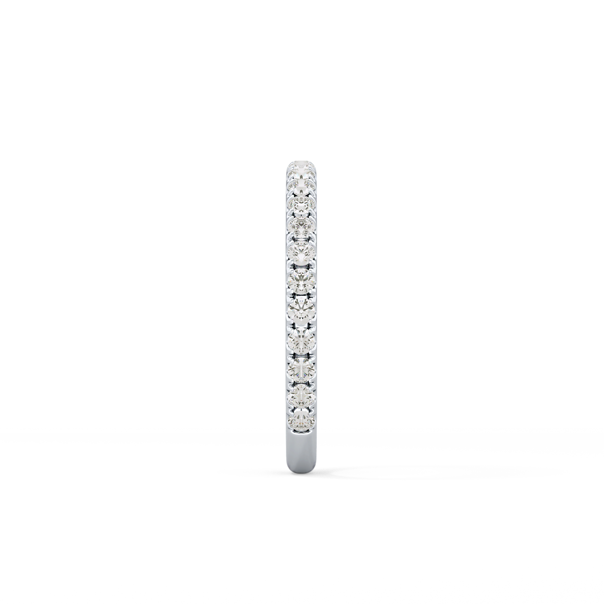 Half Eternity Wedding Band with 0.46 TCW Round Cut Moissanite – Yellow, White, or Rose Gold