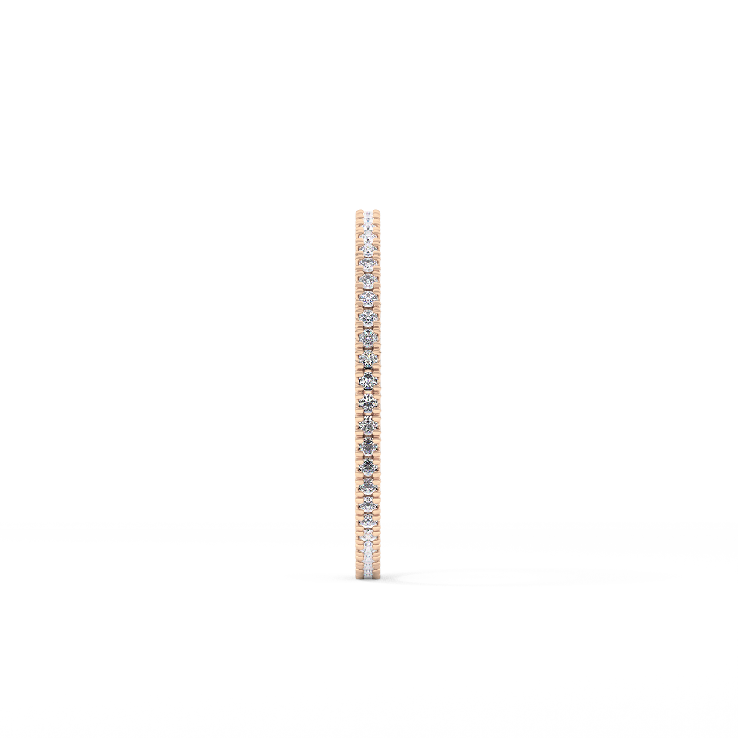 Full Eternity Wedding Band with 0.20 TCW Round Cut Moissanite – Yellow, White, or Rose Gold