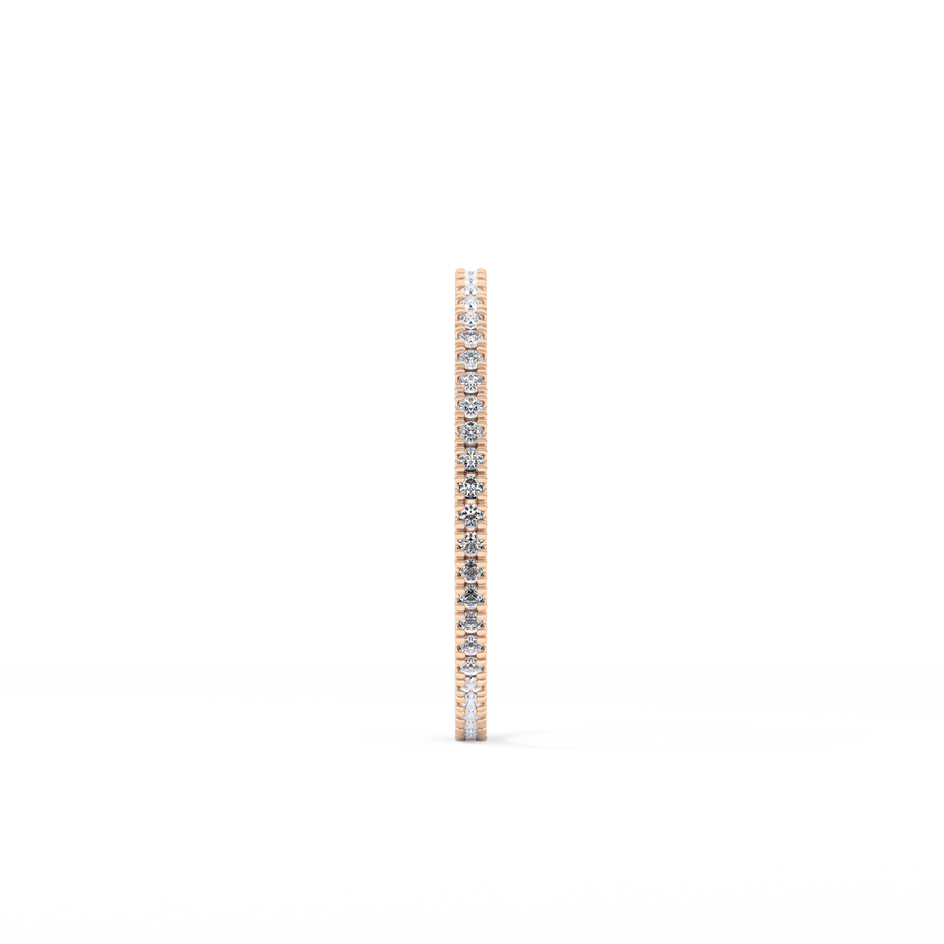Full Eternity Wedding Band with 0.20 TCW Round Cut Moissanite – Yellow, White, or Rose Gold