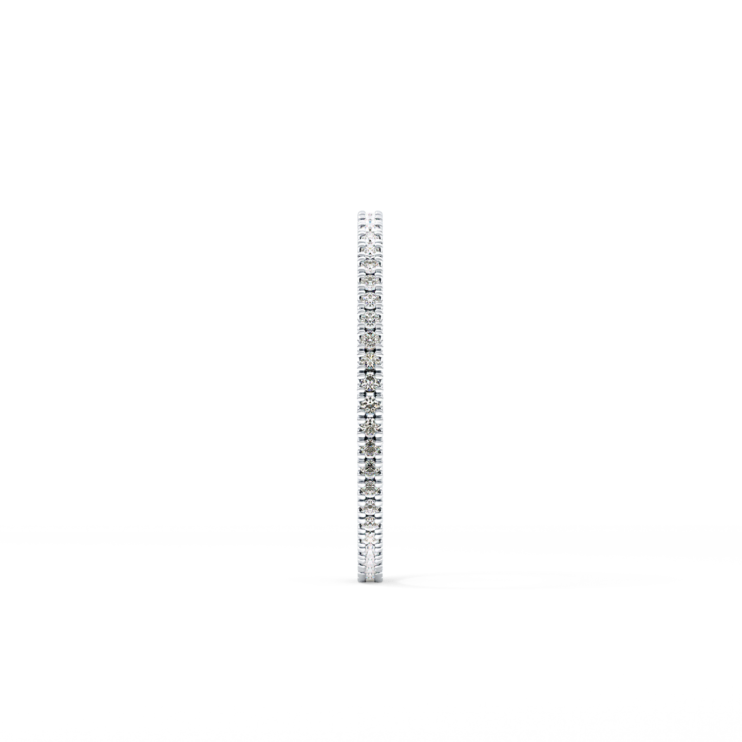 Full Eternity Wedding Band with 0.20 TCW Round Cut Moissanite – Yellow, White, or Rose Gold