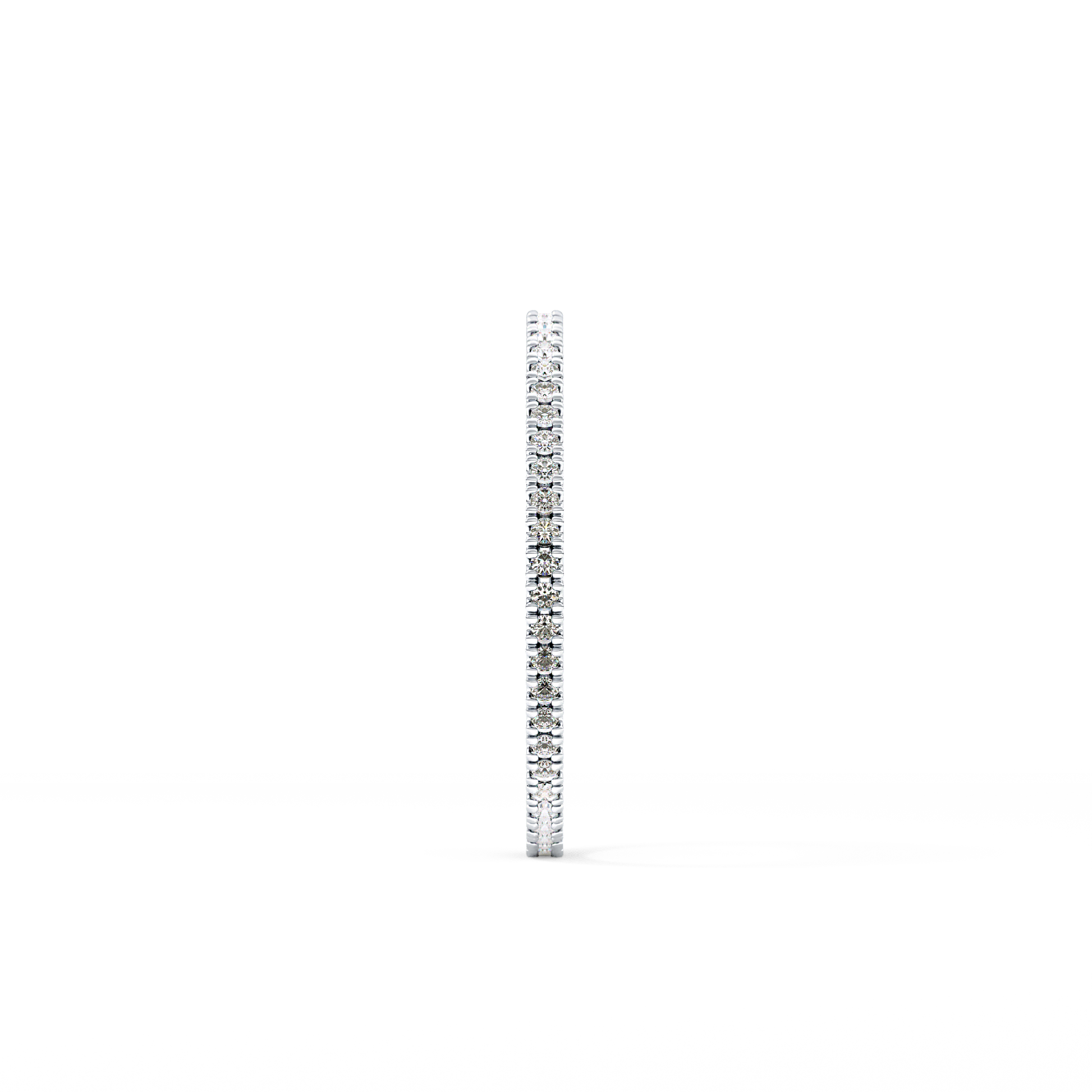 Full Eternity Wedding Band with 0.20 TCW Round Cut Moissanite – Yellow, White, or Rose Gold
