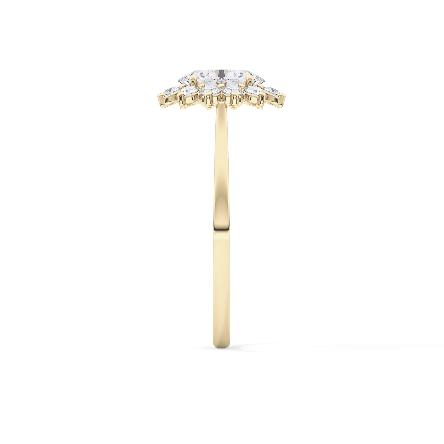 Oval Halo Lab Grown Diamond Engagement Ring