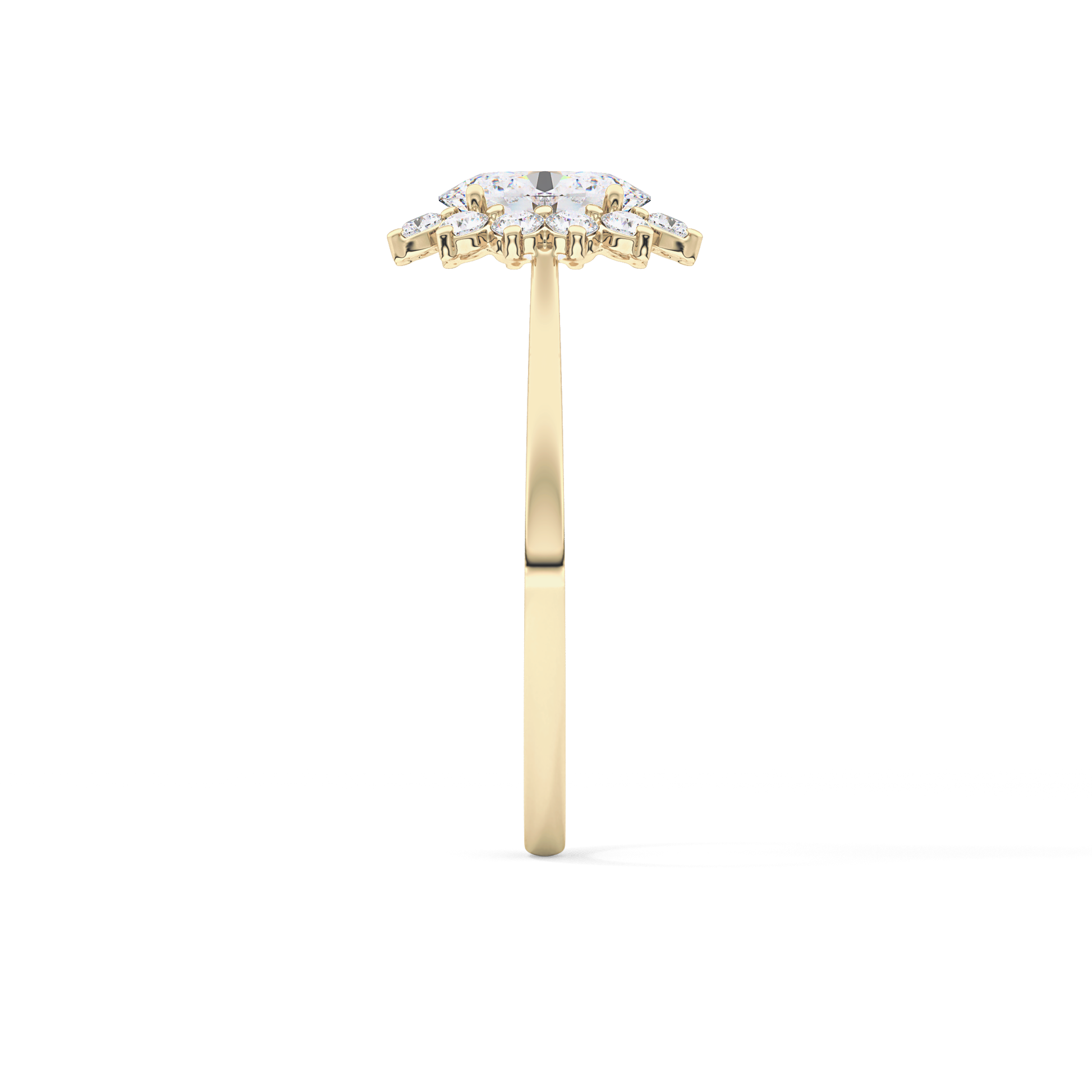 Oval Halo Lab Grown Diamond Engagement Ring