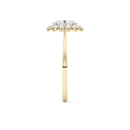 Oval Halo Lab Grown Diamond Engagement Ring