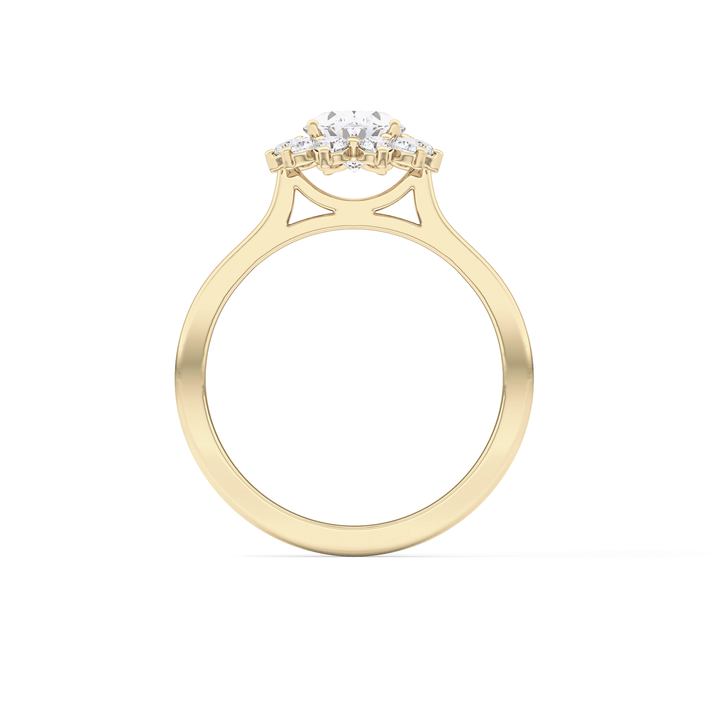 Oval Halo Lab Grown Diamond Engagement Ring