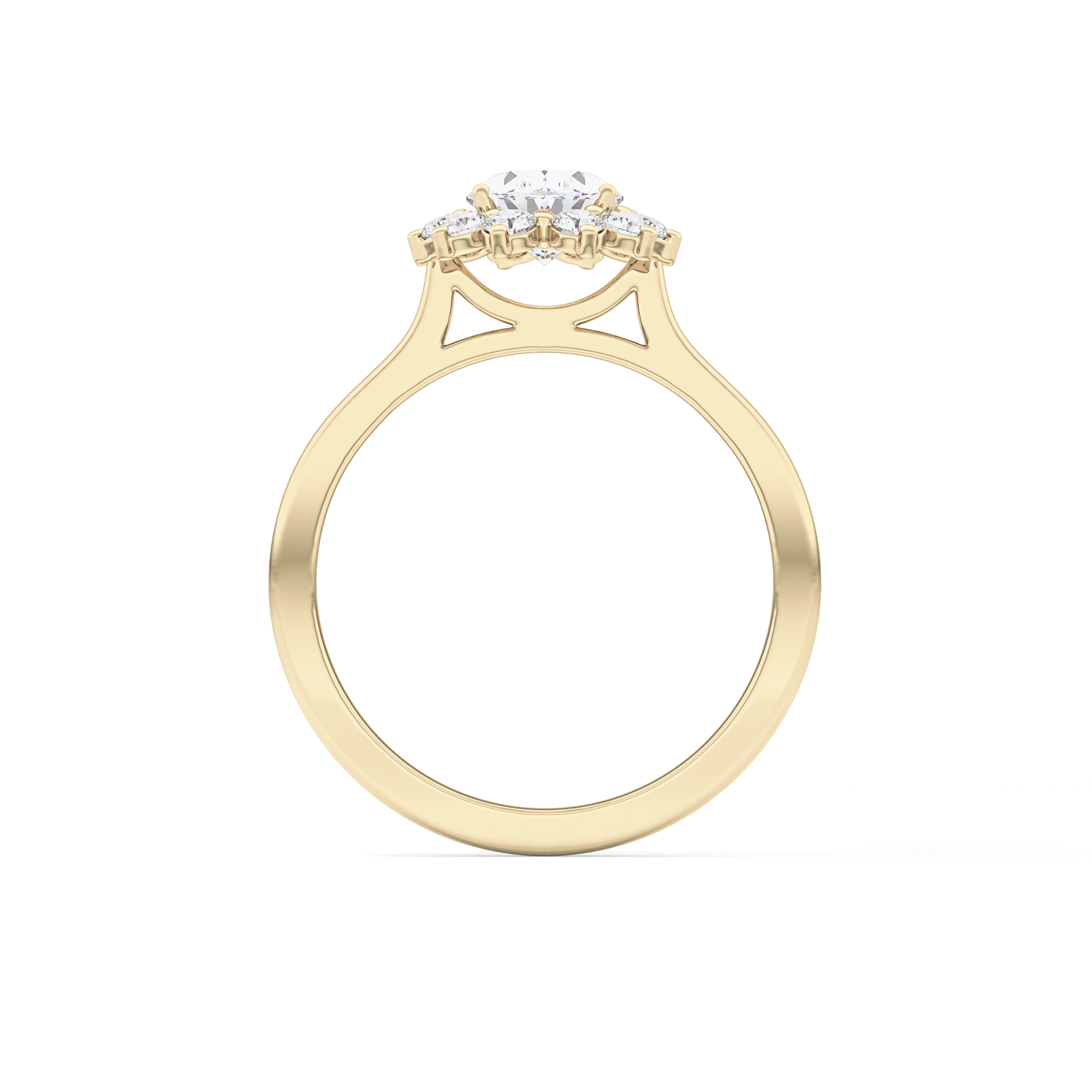 Oval Halo Lab Grown Diamond Engagement Ring