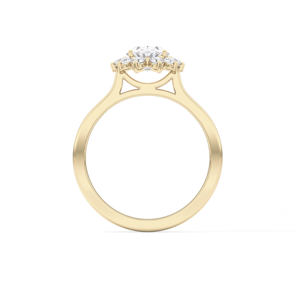 Oval Halo Lab Grown Diamond Engagement Ring