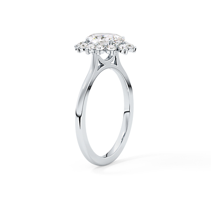 Oval Halo Lab Grown Diamond Engagement Ring