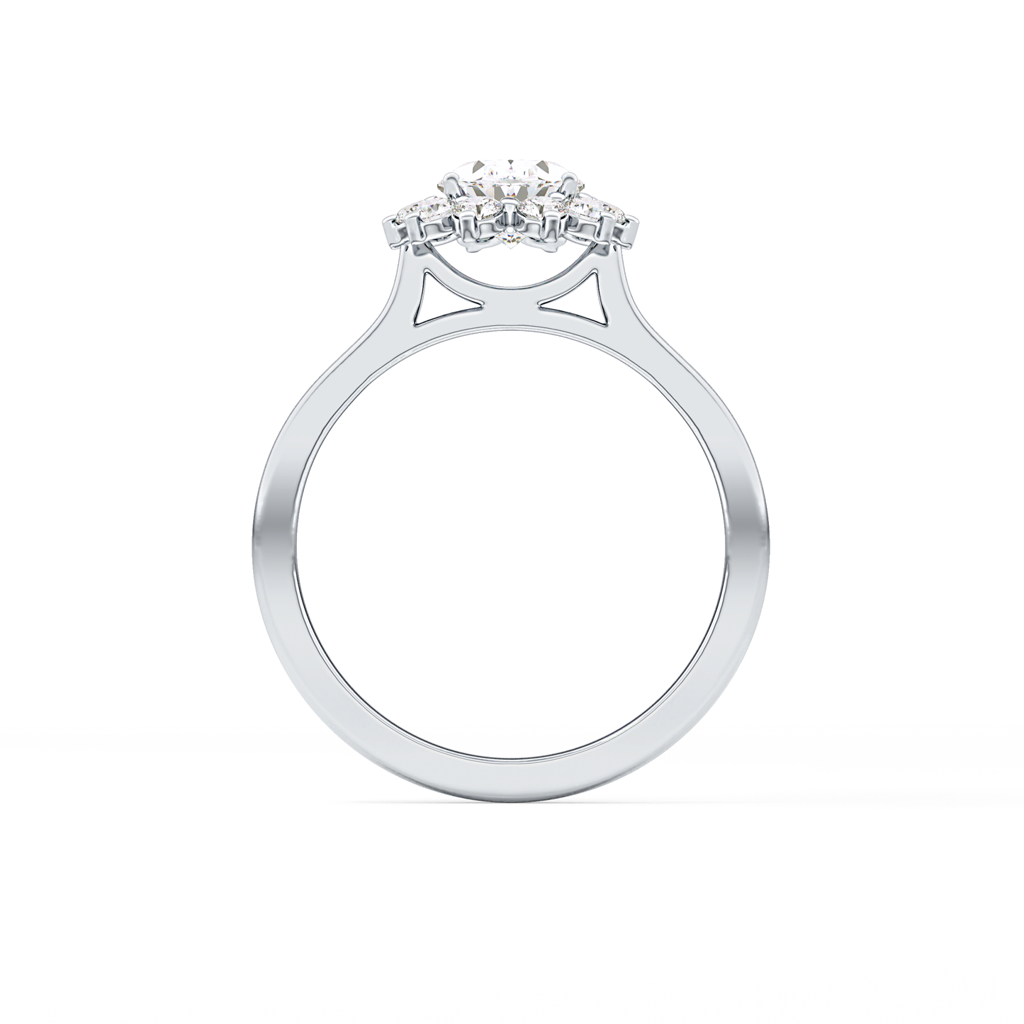 Oval Halo Lab Grown Diamond Engagement Ring