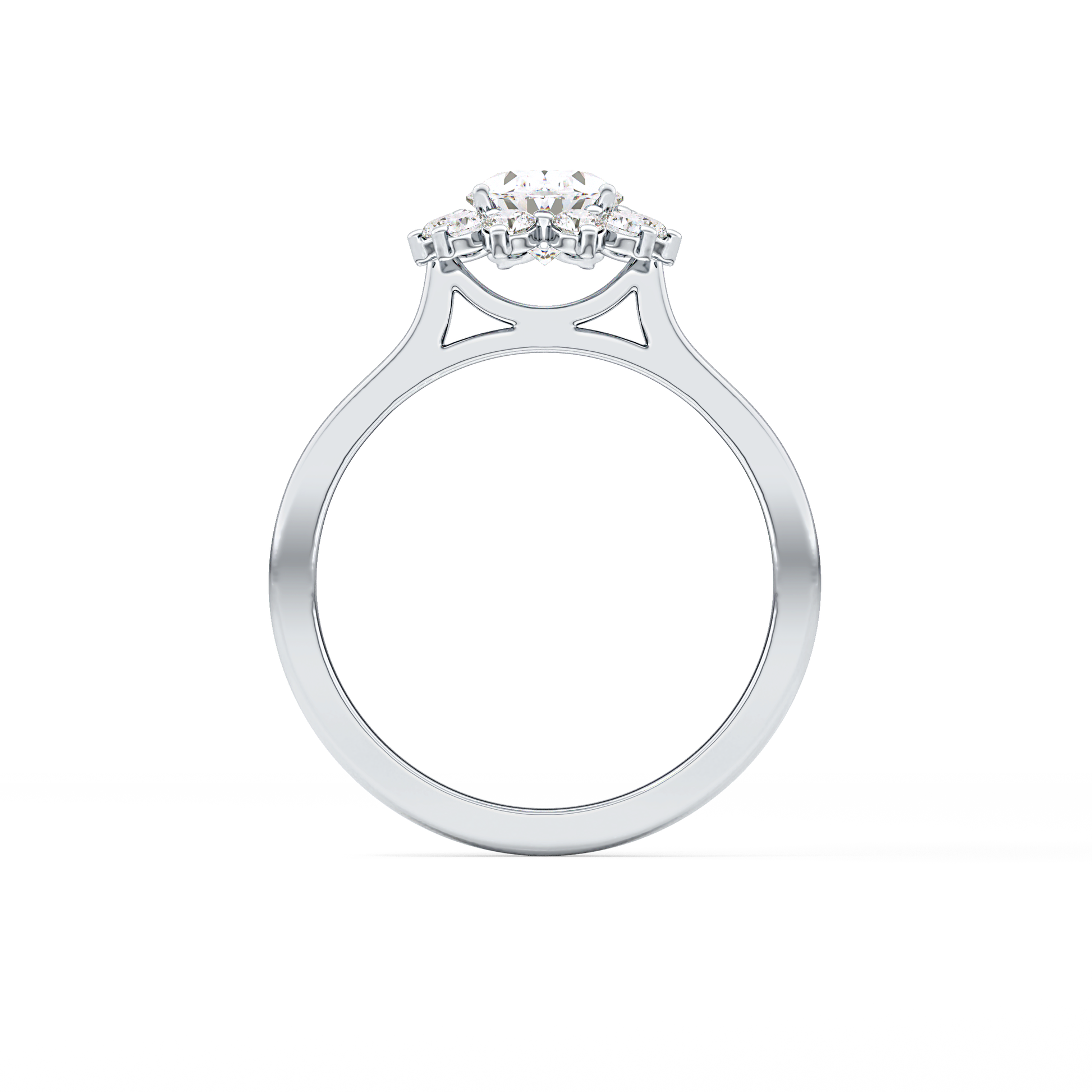 Oval Halo Lab Grown Diamond Engagement Ring