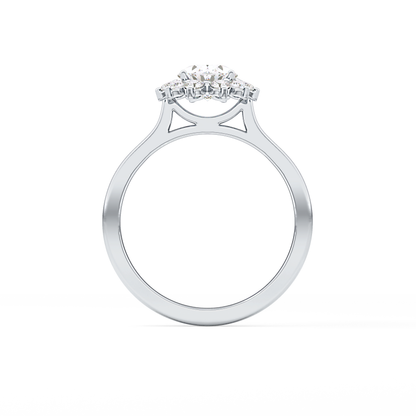 Oval Halo Lab Grown Diamond Engagement Ring