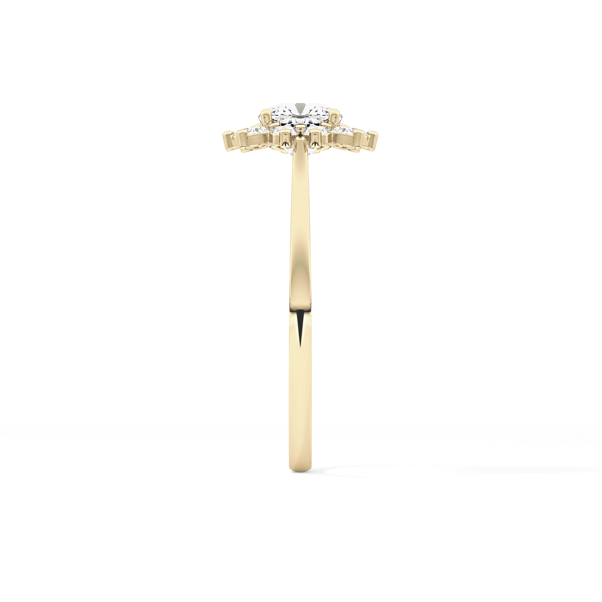 Cushion Halo Lab Grown Diamond Engagement Ring