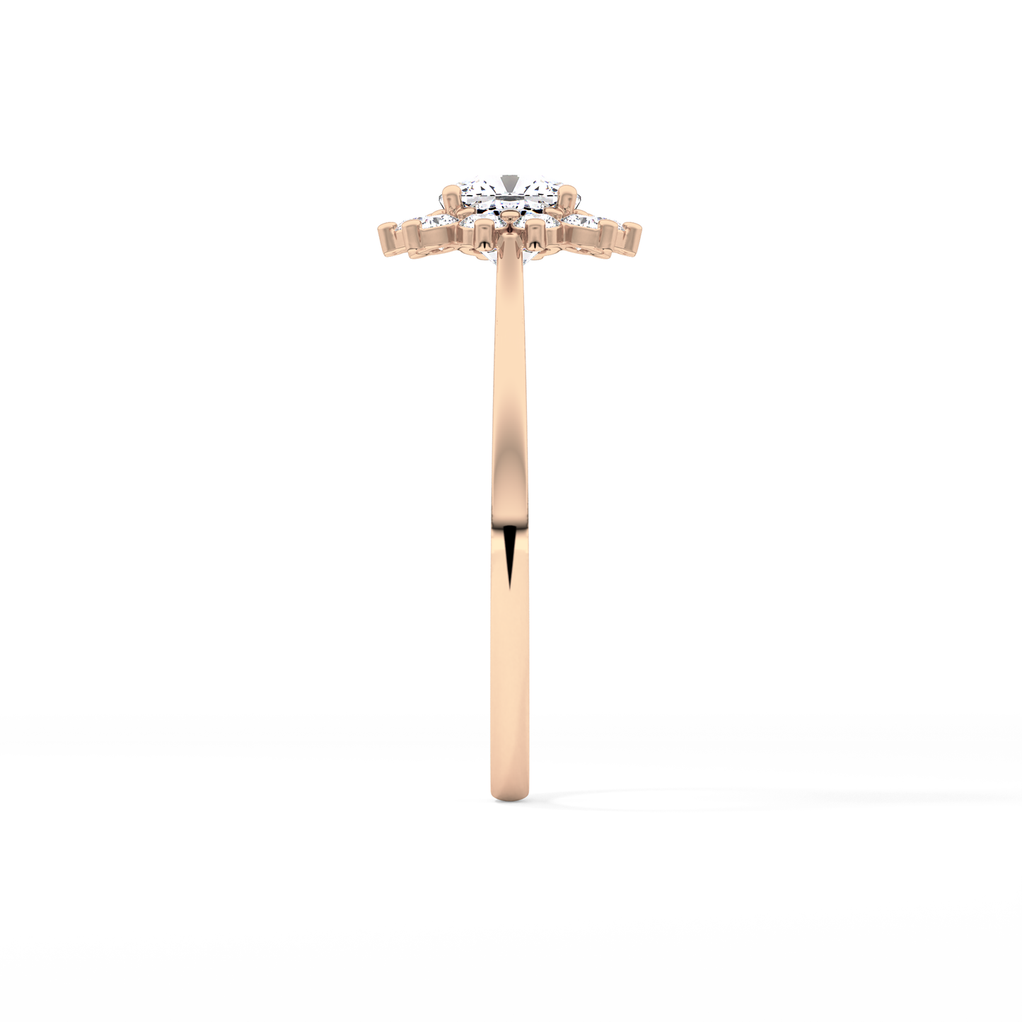 Cushion Halo Lab Grown Diamond Engagement Ring