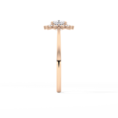 Cushion Halo Lab Grown Diamond Engagement Ring