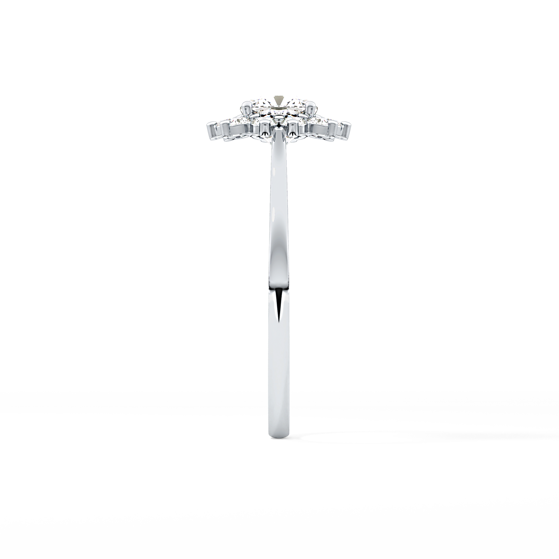 Cushion Halo Lab Grown Diamond Engagement Ring