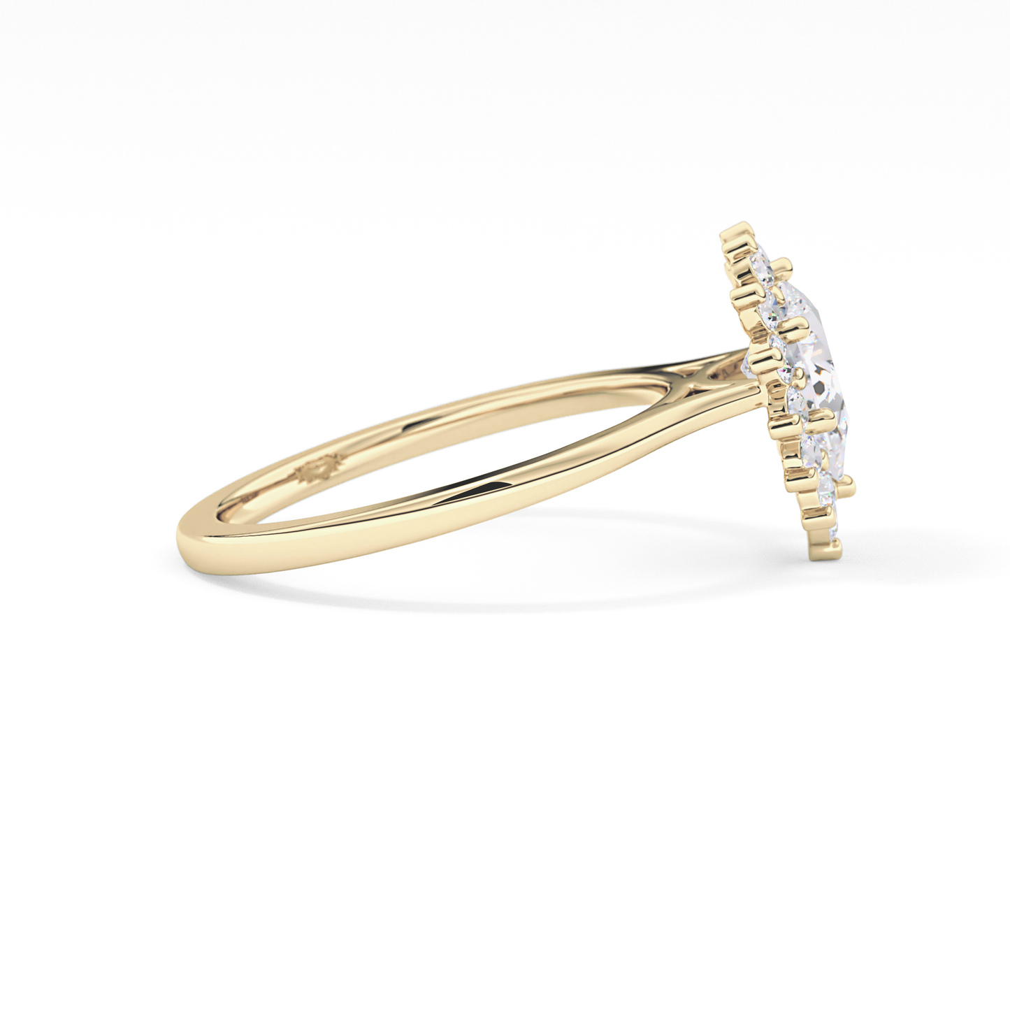 Pear Halo Lab Grown Diamond Engagement Ring