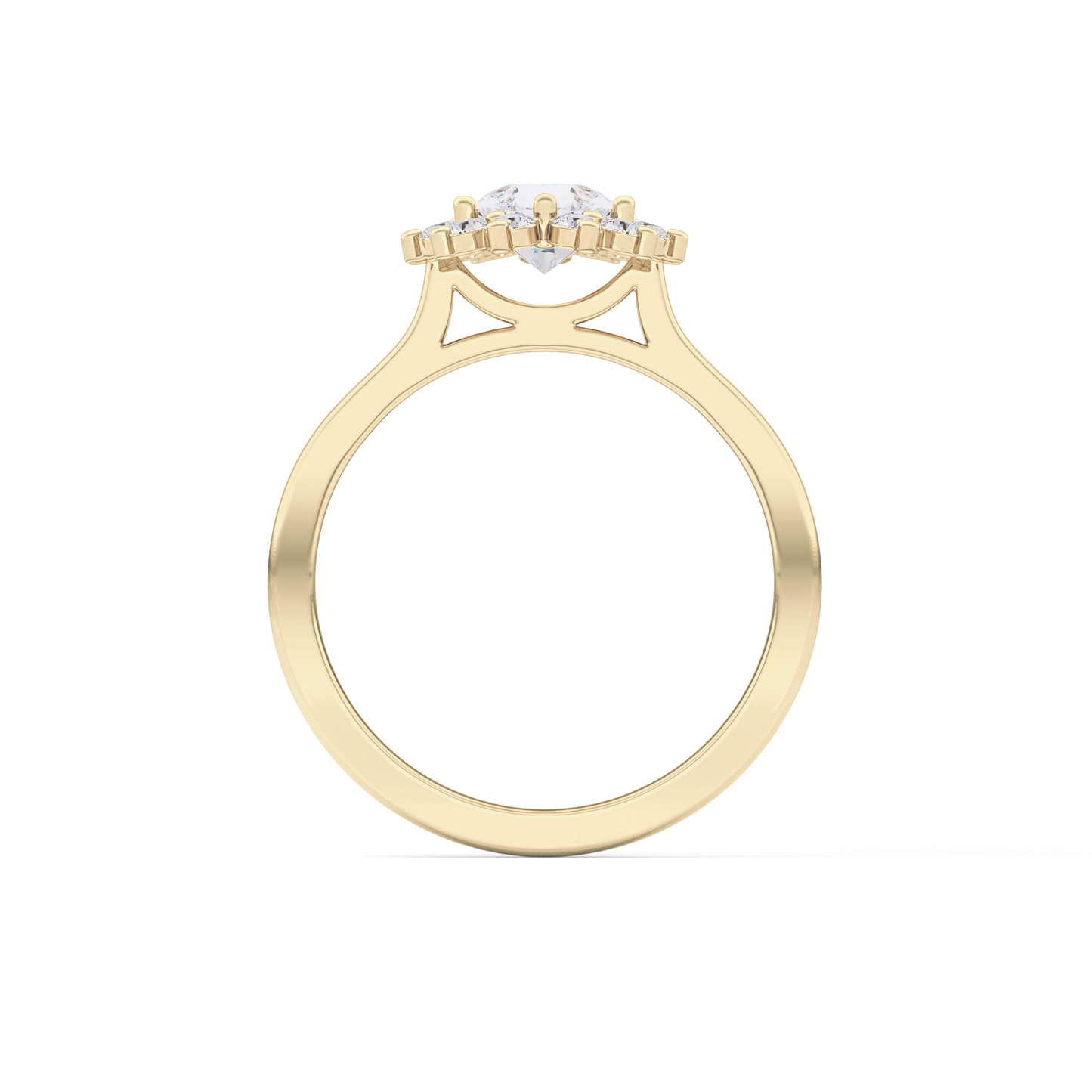 Pear Halo Lab Grown Diamond Engagement Ring