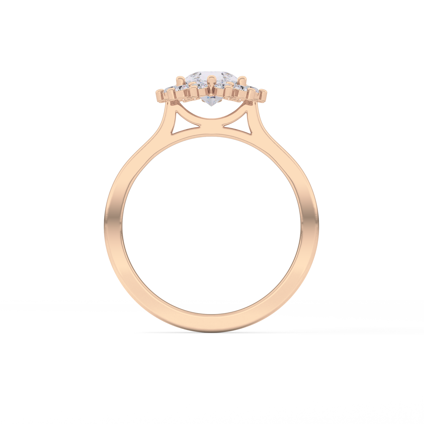 Pear Halo Lab Grown Diamond Engagement Ring