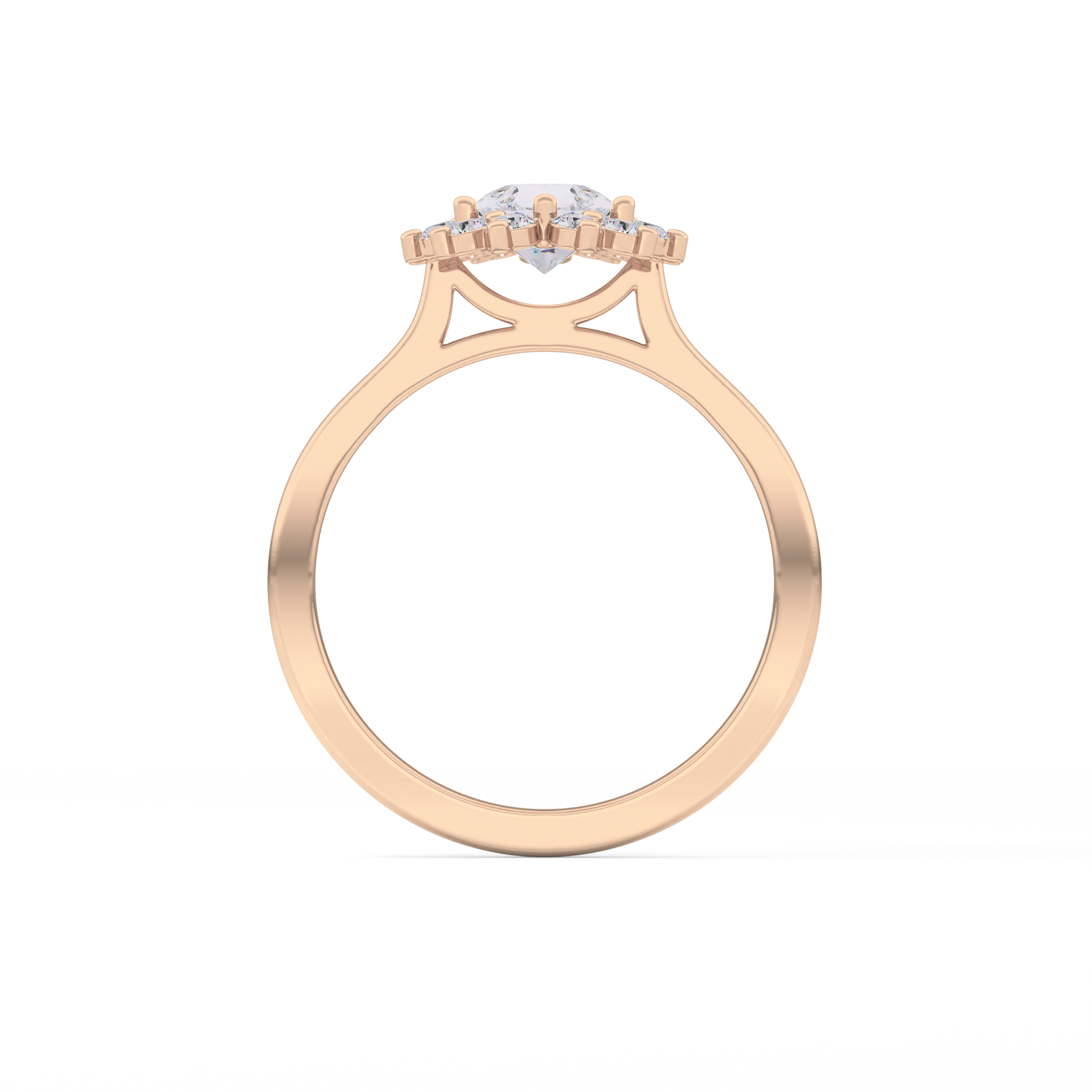 Pear Halo Lab Grown Diamond Engagement Ring