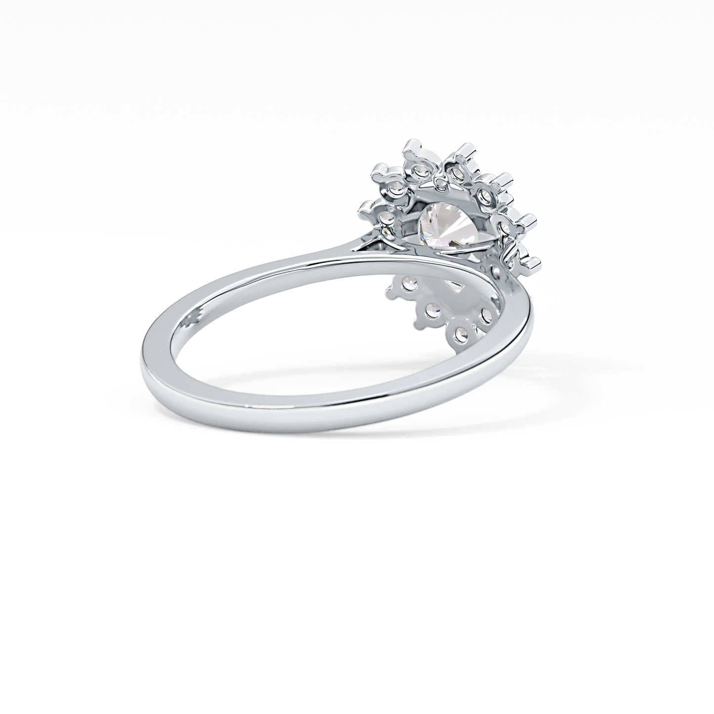 Pear Halo Lab Grown Diamond Engagement Ring