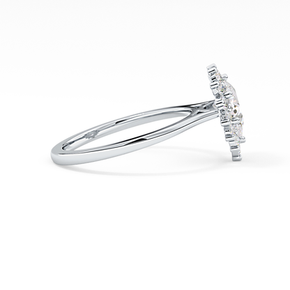 Pear Halo Lab Grown Diamond Engagement Ring